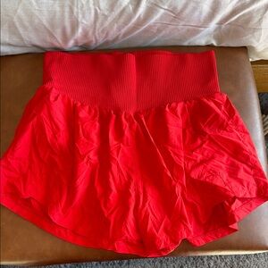Red fp running shorts